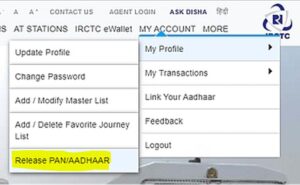How to become an IRCTC agent? 1 Release PAN card from irctc personal id